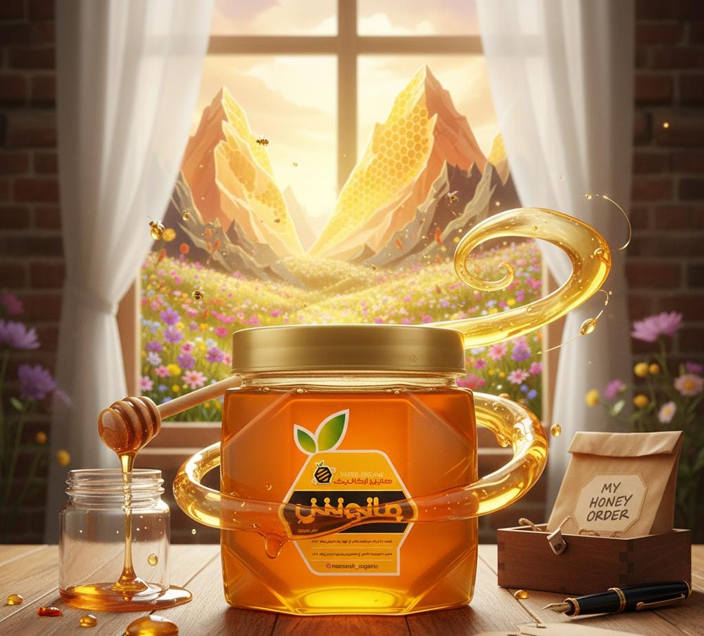 خرید عسل طبیعی مانوش ارگانیک