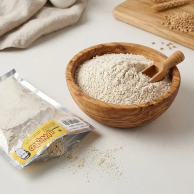 خرید و قیمت پودر جوانه گندم 300 گرمی مانوش